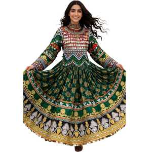Fashion <b>High</b> Quality Premium Handmade Natural Waist Afghani Women's Vintage Maxi <b>Dresses</b> Traditional Ethnic Afghan <b>Wedding's</b> - Product Image 1