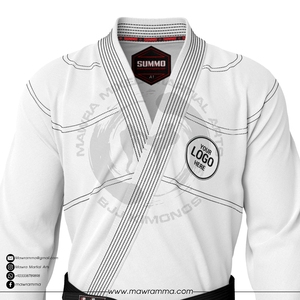 ชุดยิวยิตสูพรีเมียม ปักโลโก้ได้ตามต้องการ ผ้าฝ้าย 100% ทอลายเพิร์ลวีฟ ชุดแข่งขันบราซิลเลียนยิวยิตสู สไตล์ IBJJF สำหรับทุกเพศ รับผลิตแบบ OEM - Product Image 4