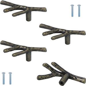 Boutons de meuble de cuisine noir mat, boutons de commode, boutons de tiroir, quincaillerie de meuble, boutons en zinc pour tiroirs de commode - Product Image 6