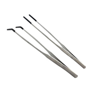 Pinzas Curvas Largas de Acero Inoxidable para Alimentación de Lagartos y Arañas, Herramienta Reutilizable para Limpieza de Plantas de Acuario y Arrecifes - Product Image 3
