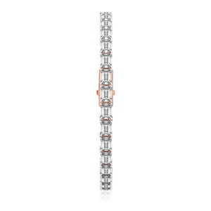 Beautiful 18k <b>SOLID</b> <b>Gold</b> Designer Annette Emerald Lab Diamond Tennis Bracelet Igi Certified Vs1 Quality Jewellery For Women - Product Image 5