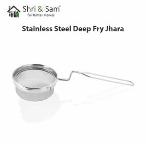 Jhara de friture en acier inoxydable pour passoires et passoires - Product Image 2