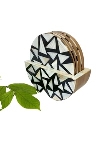 Sous-verre rond de style arabe de luxe et plateau de thé et de café parfait pour la décoration intérieure festive et les cadeaux du Ramadan - Product Image 6