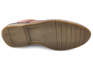 Zapatos Oxford de Cuero Genuino Marrón para Hombre, Punta Redonda, con Cordones, Suela de Goma Transpirable, para Todas las Temporadas - Product Image 2