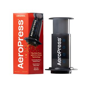 AeroPress เครื่องชงกาแฟเอสเปรสโซ่มือถือแบบพกพาสีเทาดั้งเดิม3-in-1เครื่องชงกาแฟถ้วยเดียวแบบกดอเมริกันและฝรั่งเศส - Product Image 1