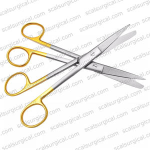 Ciseaux chirurgicaux médicaux 12,5 pouces à lame droite et courbée, tranchants et à bout arrondi, pour infirmières, porte-aiguille de haute qualité en acier inoxydable - Product Image 6