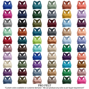 Custom Own Brand Logo Printed Seamless Sports Bra Breathable Yoga Fitness Crop Top Shockproof <b>Running</b> Gym Workout <b>Padded</b> Bra - Product Image 5