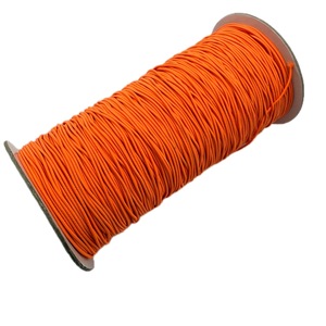 Cordon élastique tressé n°8 orange 1,2 mm 288 yards 100 % nylon haute ténacité écologique pour textile de maison - Product Image 4