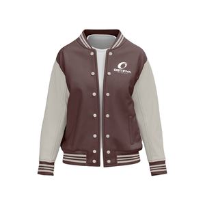 Veste d'hiver chaude pour homme avec couleur unie et manches longues Broderie personnalisée Varsity Letterman Vente en gros Manteau uni teint - Product Image 1