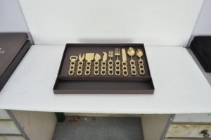 Ensemble de couverts de table pour décoration de mariage, couteaux à fromage, manches en forme d'étrier de cheval, 10 pièces dans un coffret cadeau de luxe, dernière collection - Product Image 4