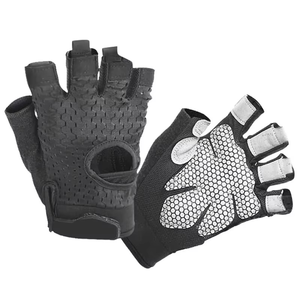 Guantes de Levantamiento de Pesas GEO BROTHERS de Medio Dedo con Logotipo Personalizado, Material de Poliéster para Gimnasio y Entrenamiento Unisex - Product Image 4