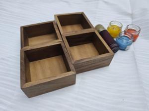 Cuenco de Madera Rústico Hecho a Mano para Velas |   Contenedor Decorativo para Velas de Lujo - Product Image 2