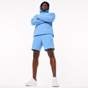 Ensemble de survêtement d'été en polyester pour homme, coupe-vent et short, vente en gros, fournisseur ODM - Product Image 1