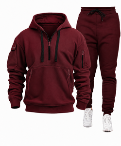 Ensemble de survêtement unisexe SANGLASPORTS respirant 100 % coton, imprimé hiver, à capuche, deux pièces, streetwear, vêtements de sport doux et légers - Product Image 5