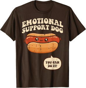 T-shirt à manches courtes décontracté avec image de dessin animé drôle de hot-dog pour hommes et femmes - Product Image 4