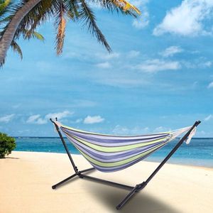 Amaca esterna portatile in poliestere Set di colore verde per un relax confortevole - Product Image 4