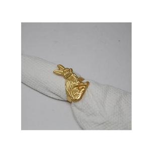 Porte-serviettes en aluminium argenté en forme de crâne, décoration de table de mariage moderne, écologique et durable pour les fêtes et la vente en gros. - Product Image 2