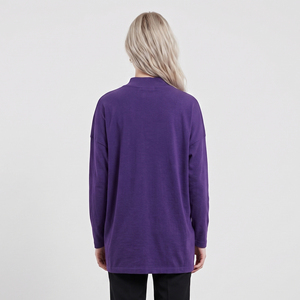 Oversized Turtleneck T Shirt Regular Sleeve Knitted <b>Women's</b> Tee <b>Top</b> Adult Style Streetwear Loosed T-Shirts - Product Image 2
