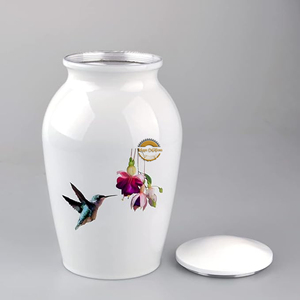 High End Wooden Memorial <b>Box</b> for <b>Ashes</b> Natural Wood Funeral Urn with Custom Logo Handcrafted Wooden Urn for Cremated Remains - Product Image 1