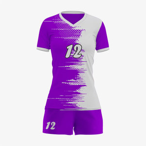 Maillots de volley-ball pour femmes en polyester, design unique, impression par transfert thermique, uniformes d'équipe de volley-ball personnalisés pour clubs - Product Image 3
