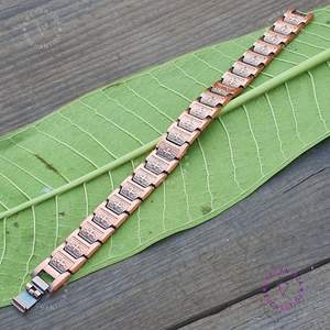 Pulsera Magnética de Cobre Sólido con Cruz de Jesús para Hombre y Mujer, Estilo Antiguo en Tono Cobre - Product Image 6