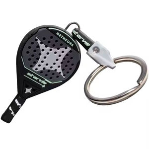 Llavero Personalizable de Goma con Forma de Raqueta de Tenis y Pádel, con Logotipo Personalizado, Material Duradero, Tamaño Personalizado para Regalos en Eventos - Product Image 2