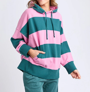 Sweat à capuche oversize pour femme, 100% polyester, doublé, respirant, écologique, streetwear, hiver - Product Image 4
