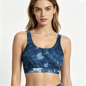 Soutien-gorge de sport pour femme sur mesure, haute qualité, sans coutures, personnalisable, simple, avec logo personnalisé sur le devant, maintien élevé, col en U, respirant - Product Image 6