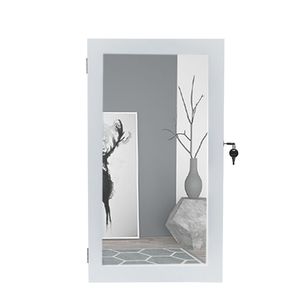 Armadio Portagioie da Parete Salvaspazio con Specchio Spedizione Gratuita - Product Image 4