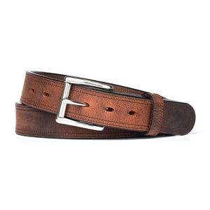 High Quality Men's 100% Genuine Leather Alloy Automatic Buckle Durable <b>Dress</b> & Casual Waist Belt 3.5cm Width - Product Image 1