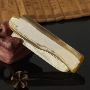 Peigne de poche en corne de buffle de qualité supérieure, fait main, pour le lissage des cheveux, la barbe et la moustache, accessoire de coiffure et de toilettage - Product Image 3