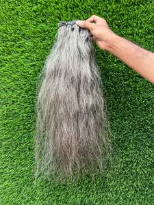 Grey unprocessed Bulk South Indian Hair for Braiding and Wig making - Product Image 2