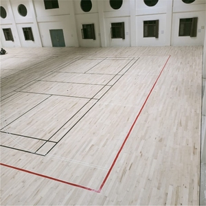 Système de revêtement de sol sportif en bois d'érable, absorption des chocs, terrain de badminton intérieur, revêtement de sol professionnel en bois massif - Product Image 3