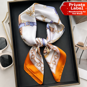 ผ้าพันคอไหมดีไซน์หรูหรา ผ้าพันคอไหมสำหรับผม ขายส่งผ้าโพกศีรษะ - Product Image 1