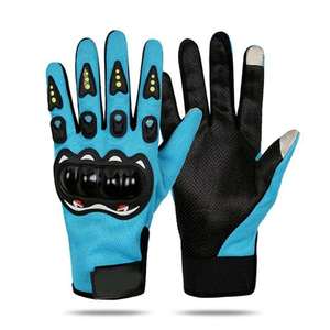 Gants de course AFFORD INTERNATIONAL en cuir véritable fabriqués au Pakistan, à doigts entiers, antidérapants, compatibles écran tactile, pour motocross, toutes tailles - Product Image 2