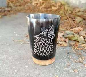 Verre en corne poli de haute qualité, style moderne décoratif, écologique, finition artisanale premium, design personnalisé, décoration pour la maison et les mariages - Product Image 4