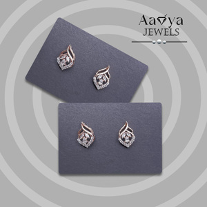 Pendientes de Oro Sólido de 14K con Diamantes Cultivados en Laboratorio, Certificados por HRD, para Mujeres, Ocasiones Especiales, Compra Directa, Confianza India - Product Image 3