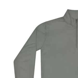 Sweat-shirt unisexe gris à col zippé, manches longues, en polaire douce, décontracté, pour l'extérieur, vêtement de mode et de travail - Product Image 4