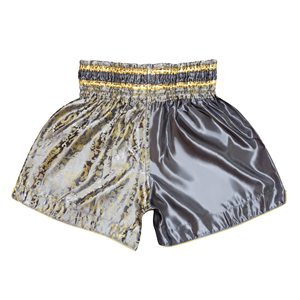 Shorts de Muay Thai con diseño personalizado, material satinado, transpirable, ligero, cintura elástica para entrenamiento en el gimnasio, para hombres y mujeres, ropa deportiva. - Product Image 3
