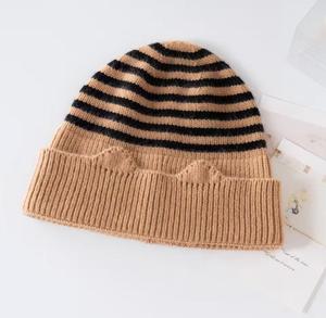 Gorro Unisex de Jacquard Sólido, 100% Acrílico, Tejido Acanalado, Gorro de Invierno, Estilo Casual, Ajustable para Adultos, 56-58CM - Product Image 3