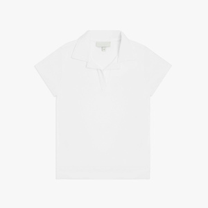 Chemise légère en polyester/coton tricoté pour femme, coupe ajustée, respirante, à manches courtes, idéale pour le golf et la mode - Product Image 1