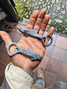 Porte-chaussettes de Noël en métal personnalisés, décoration rustique pour cheminée, chaussettes en feutre - Product Image 3