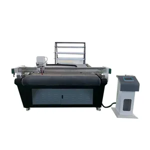 Top Cnc fabric/cloths/toys/home textile cutting machine cloth cutting table knife fabric cloth flatbed cutter With Factory Price