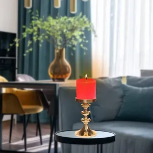 Candelabro de latón Pure Source India, portavelas de alta calidad con diseño único para decoración del hogar, fiestas y bodas - Product Image 4