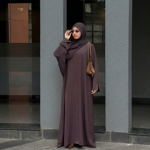 2026 Newest Design Women's Elegant Solid Color Maxi <b>Dress</b> Button Casual Modest Dubai Abaya Islamic Clothing Women's Abaya - Product Image 2