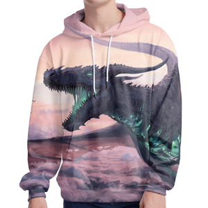 Sudadera con Capucha Sublimada de Moda para Hombre, Estilo Personalizado con Estampado, Manga Larga, Ropa Casual Deportiva de Otoño, Forro Polar de Poliéster Ecológico - Product Image 4