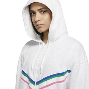 Custom OEM Womens Athletic Track Jacket <b>White</b> Full Zip Striped Streetwear Outerwear <b>Top</b> Womens Athletic Track Jacket - Product Image 4
