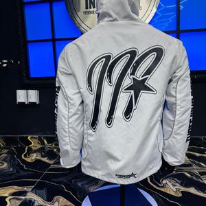 Sudadera con capucha cortavientos de algodón 100% personalizada, diseño de moda bordado oversize de invierno, con cremallera, estilo streetwear de Zeyn Industry - Product Image 4
