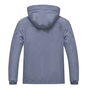 Chaleco sin mangas cortavientos con capucha para hombre, chaqueta softshell personalizada para viaje, running y actividades al aire libre, con diseño frontal personalizado. - Product Image 4