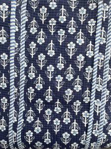 Bolso Tote de Moda para Mujer, Nuevo, Acolchado Kantha, de Algodón, con Cierre de Cremallera y Decoración de Cadenas, para la Playa - Product Image 5